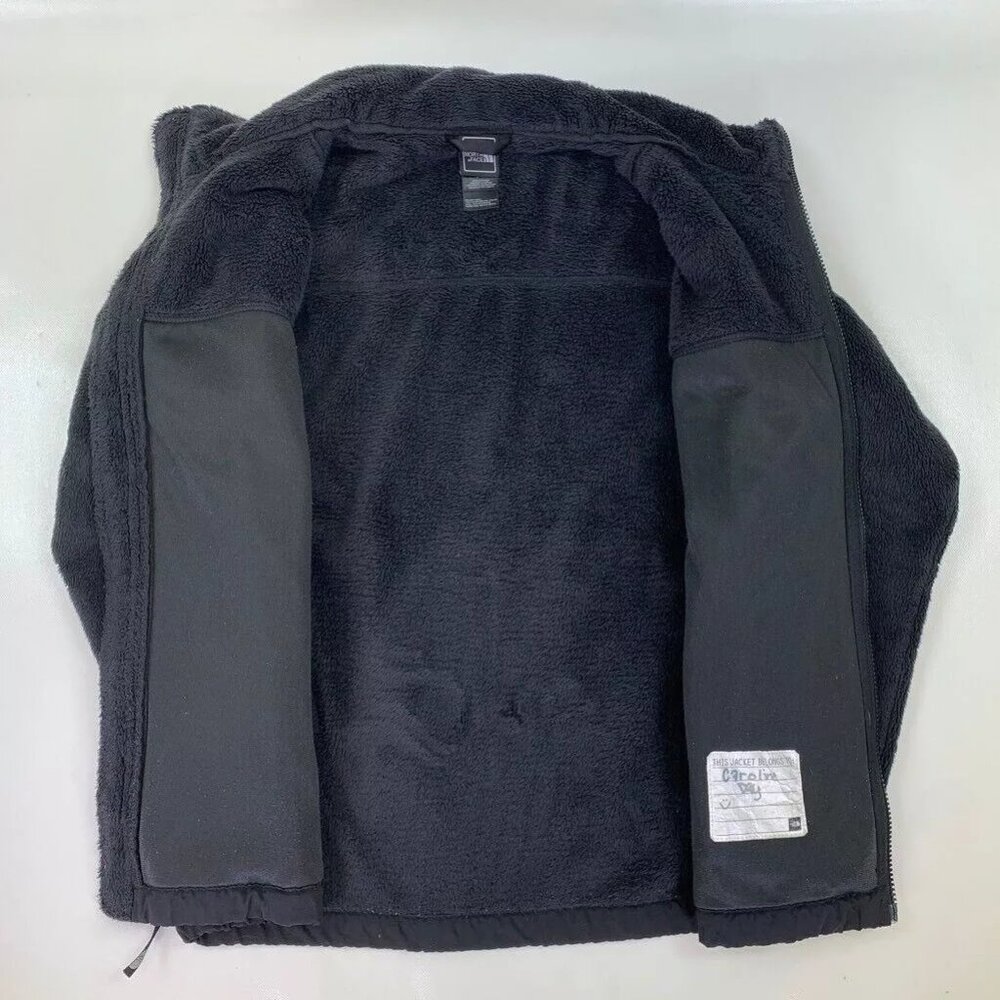 The North Face Girls Fleece Jacket Black Full Zipper Pockets Mock Neck XL 18 - Picture 5 of 12